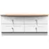 Sussex Bed Box - White, Oak Effect