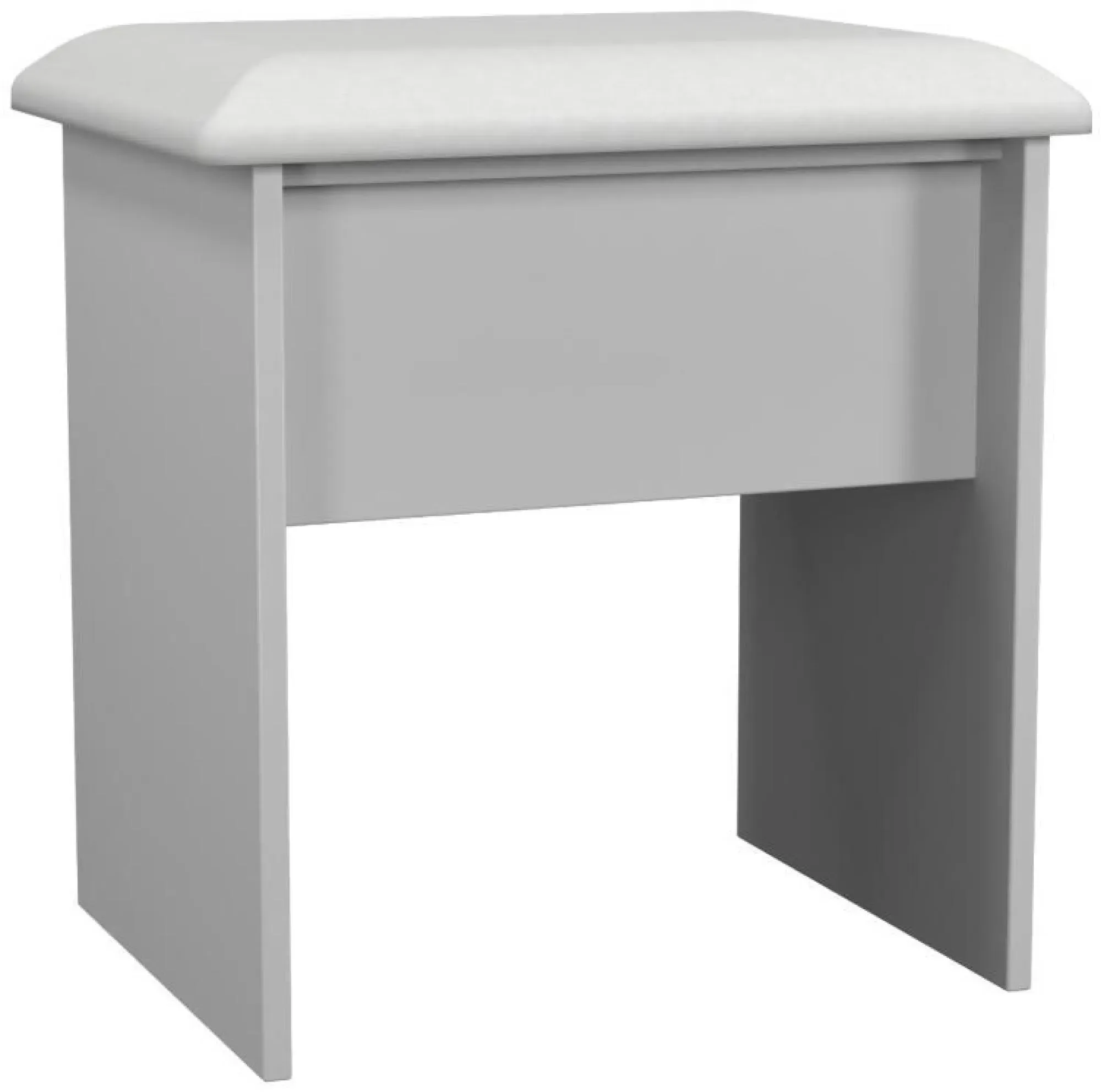 Sussex Padded Dressing Stool - Grey