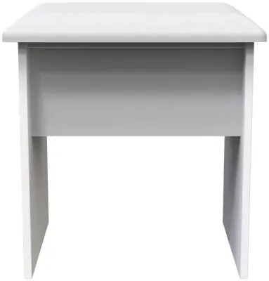 Sussex Padded Dressing Stool - White