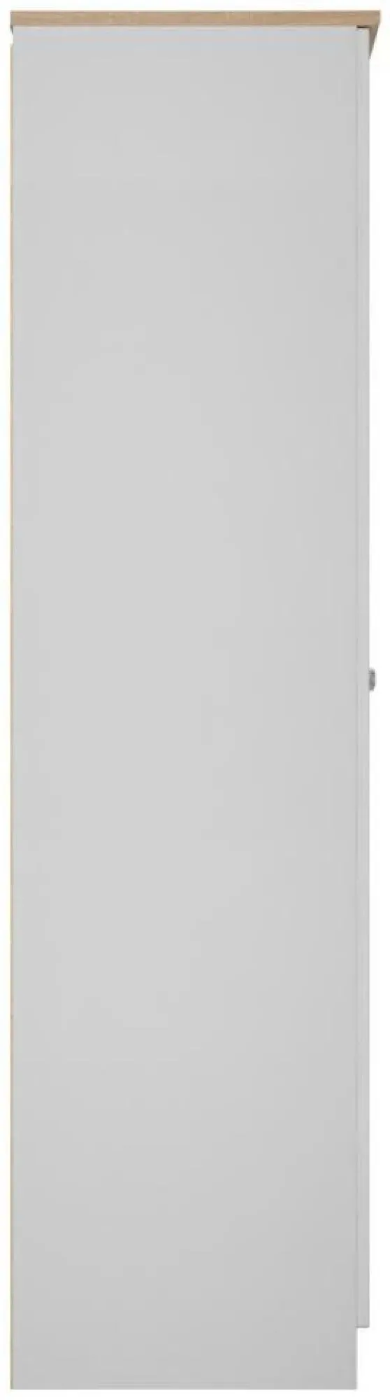 Sussex Tall Wardrobe 2 Door - Grey, Oak