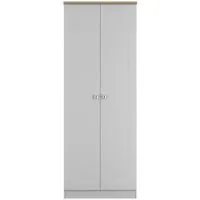 Sussex Tall Wardrobe 2 Door - Grey, Oak