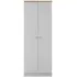 Sussex Tall Wardrobe 2 Door - Grey, Oak