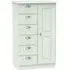 Victoria 1 Door Midi Wardrobe - Grey