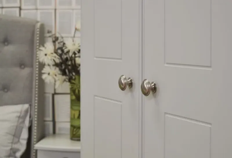 Victoria 2 Door 2 Drawer Double Wardrobe - Grey