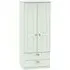 Victoria 2 Door 2 Drawer Double Wardrobe - Grey