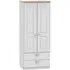 Victoria 2 Door 2 Drawer Double Wardrobe - Grey, Oak