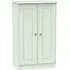 Victoria 2 Door Midi Wardrobe - Grey, MDF