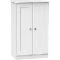 Victoria 2 Door Midi Wardrobe - White Ash