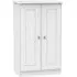 Victoria 2 Door Midi Wardrobe - White Ash