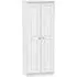 Victoria 2 Door Tall Wardrobe - White Ash