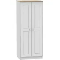 Victoria 2 Door Wardrobe - Grey, Oak