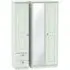 Victoria 3-Door Combi Wardrobe with Mirror - Grey