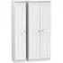 Victoria 3 Door Tall Triple Wardrobe - White Ash