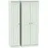 Victoria 3-Door Tall Wardrobe - Grey