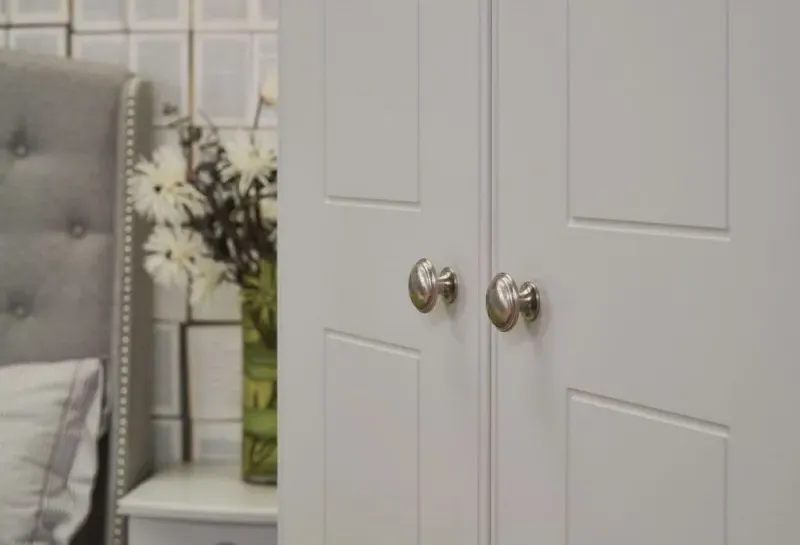 Victoria 3 Door Triple Wardrobe - Grey