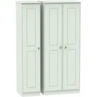 Victoria 3 Door Triple Wardrobe - Grey