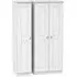 Victoria 3 Door Triple Wardrobe - White Ash