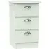 Victoria 3 Drawer Bedside Cabinet - Grey
