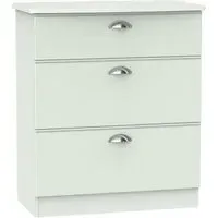 Victoria 3 Drawer Deep Chest - Grey