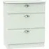 Victoria 3 Drawer Deep Chest - Grey