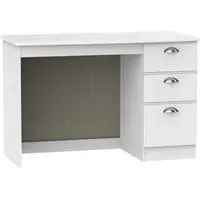 Victoria 3 Drawer Desk - White Ash