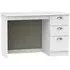 Victoria 3 Drawer Desk - White Ash