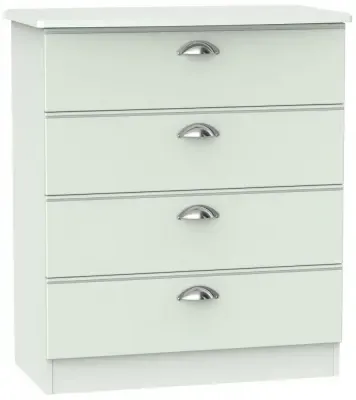 Victoria 4 Drawer Chest - Grey