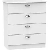Victoria 4 Drawer Chest - White Ash