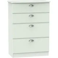 Victoria 4 Drawer Deep Chest - Grey