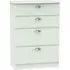 Victoria 4 Drawer Deep Chest - Grey