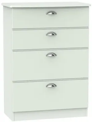 Victoria 4 Drawer Deep Chest - Grey image