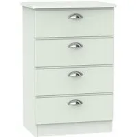 Victoria 4 Drawer Midi Chest - Grey