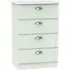 Victoria 4 Drawer Midi Chest - Grey