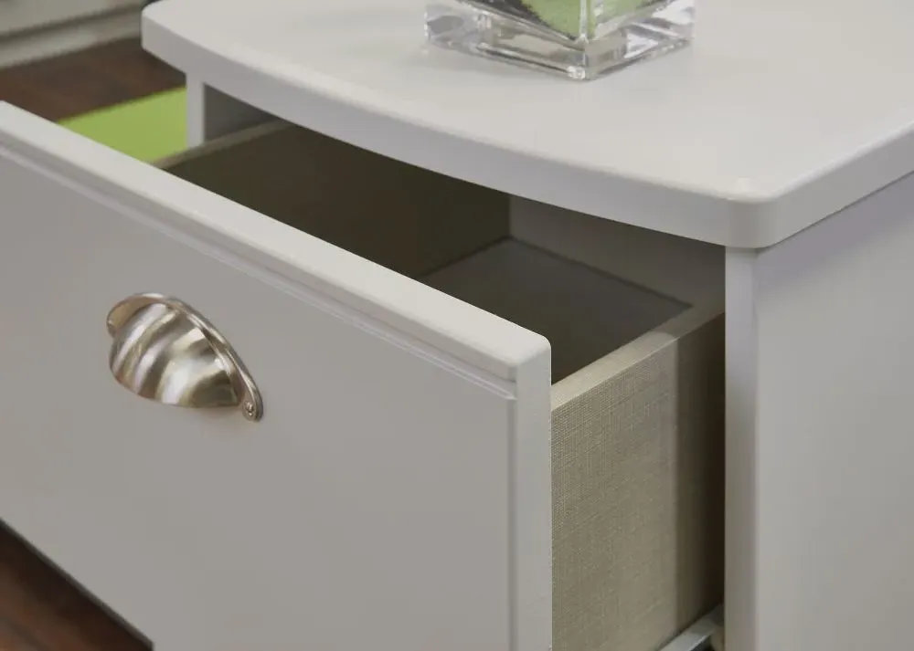 Victoria 4 Drawer Narrow Chest - Grey Matt