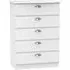 Victoria 5 Drawer Chest - White Ash