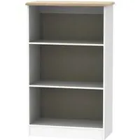 Victoria Bookcase - White Ash, Riviera Oak