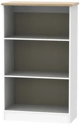 Victoria Bookcase - White Ash, Riviera Oak