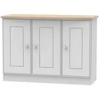Victoria Small Sideboard - Grey, Oak