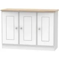 Victoria Small Sideboard - White, Oak