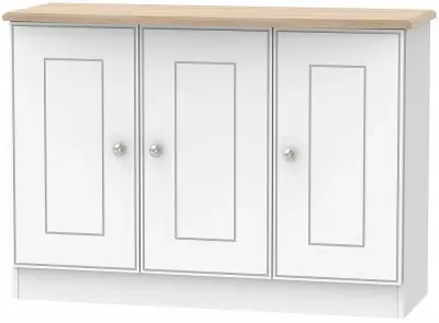 Victoria Small Sideboard - White, Oak
