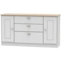 Victoria Wide Sideboard with Storage - Grey