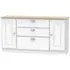 Victoria Wide Sideboard with Storage - White Ash