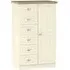 Vienna 1 Door Midi Wardrobe - Cream
