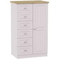 Vienna 1 Door Midi Wardrobe - Kaschmir Ash