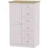 Vienna 1 Door Midi Wardrobe - Kaschmir Ash
