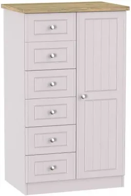 Vienna 1 Door Midi Wardrobe - Kaschmir Ash