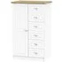 Vienna 1 Door Midi Wardrobe - Porcelain