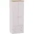 Vienna 2 Door 2 Drawer Tall Wardrobe - Cashmere