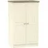 Vienna 2 Door Midi Wardrobe - Cream, Ash