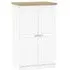 Vienna 2-Door Midi Wardrobe - Porcelain, MDF